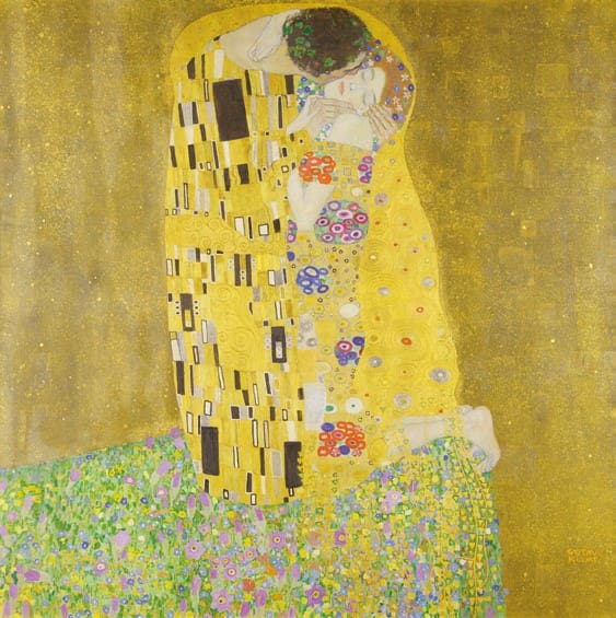 The kiss of Gustav Klimt