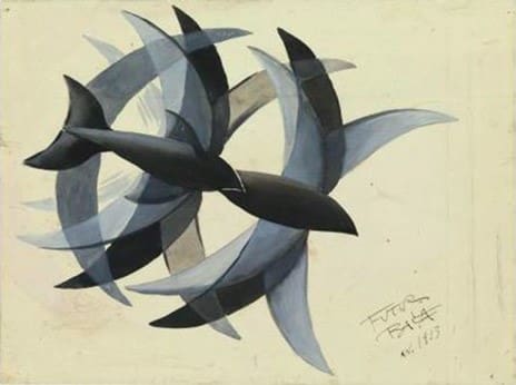 Flight of swallows - Giacomo Balla